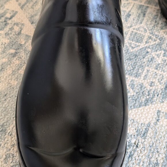 Black Tall Hunter Rain Boots - Picture 3 of 5